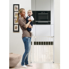 Babydan SlimFit védõrács, fehér fém, 60,5-66,5cm bababiztonság
