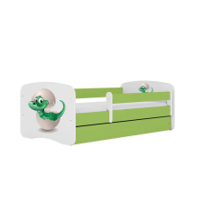  Babydreams ágy, zöld, kis dínó, fiók nélkül, matrac nélkül, 140/70 gyermekágy