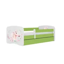 Babydreams Babydreams zöld lóágy fiók nélkül, latex matrac 180/80 gyermekágy