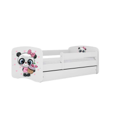  Babydreams fehér panda ágy fiók nélkül, matrac nélkül 180/80 gyermekágy