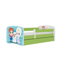 Babydreams jégágy zöld földje fiók nélkül, kókusz matrac 160/80 gyermekágy