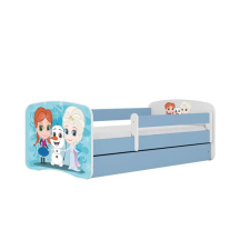 Babydreams kék Fagyasztott ágy fiókos latex matraccal 140/70 gyermekágy