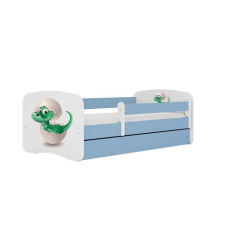Babydreams kék kis dínó ágy fiók nélkül, matrac 160/80 gyermekágy