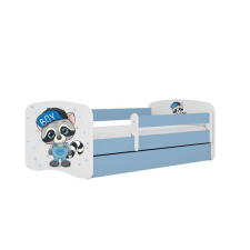 Babydreams kék mosómedve ágy fiókkal, latex matraccal 160/80 gyermekágy