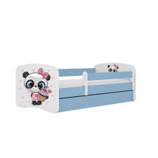 Babydreams kék panda ágy fiók nélkül, matrac 160/80 gyermekágy