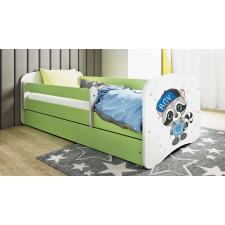  Babydreams zöld mosómedve ágy fiókkal, matraccal 160/80 gyermekágy