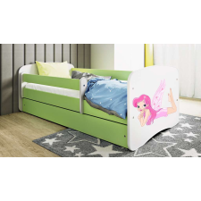 Babydreams zöld tündérágy szárnyakkal és fiókkal, kókusz matrac 180/80 gyermekágy