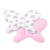 BabyLion BabyLion Prémium Minky pillangó párna - Rózsaszín - felhők