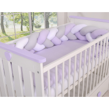 BabyLion Prémium Fonott rácsvédő - Lila-Szürke-Fehér bababiztonság