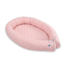 BabyLion Prémium Royal babafészek és rácsvédő - Pasztell rózsaszín babafészek