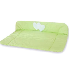 BabyLion Prémium textil Pelenkázó lap - Szív #zöld pelenkázó matrac