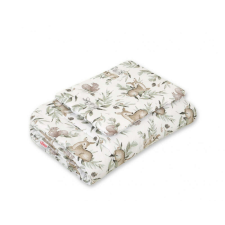 BabyLion Sweet baby 2 részes babaágynemű szett töltettel - Őzikre és barátai, oliva100x135 babaágynemű, babapléd