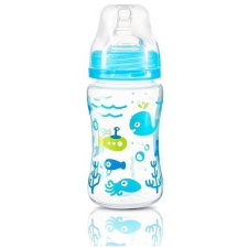 Babyono Anti-colic széles nyakú cumisüveg, 240 ml - kék cumisüveg