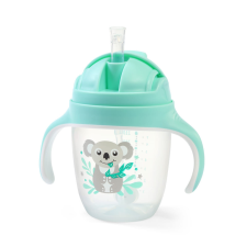 Babyono BabyOno itatópohár szívószállal füllel 240ml menta 1464/03 babaétkészlet