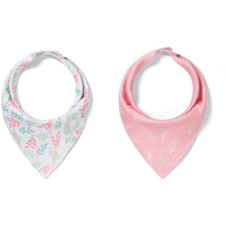 Babyono Be Active Bandana Bib előke gyermekeknek születéstől kezdődően Leaves 2 db előke