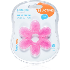 Babyono Be Active Gel Teether rágóka Flower Pink 1 db rágóka