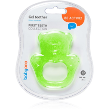 Babyono Be Active Gel Teether rágóka Green Bear 1 db rágóka