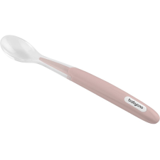 Babyono Be Active Soft Spoon kiskanál Pink 6 m+ 1 db babaétkészlet