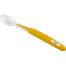 Babyono Be Active Soft Spoon kiskanál Yellow 6 m+ 1 db babaétkészlet