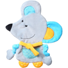 Babyono Have Fun Cuddly Toy for Babies pihe-puha alvóka rágókával Mouse Kirstin 1 db készségfejlesztő