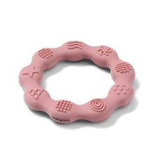 Babyono RING rágóka – szilikon gyűrű - rózsaszín rágóka
