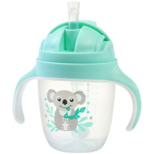  BabyOno tanulópohár szívószállal 240 ml - menta (5901435415023) kulacs, kulacstartó