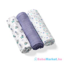 Babyono textilpelenka színes 3db bambusz 397/05 lila pelenka