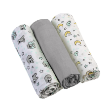  BabyOno textilpelenka színes 3db szürke 348/01 mosható pelenka