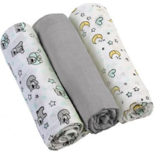 Babyono textilpelenka - szürke (3 db) (ON-1594) lakástextília