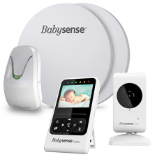 BabySense 7 légzésfigyelő és V24R kamerás bébiőr csomag légzésfigyelő