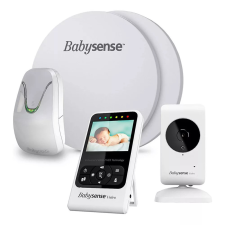 Babysense 7 légzésfigyelő és V24R kamerás bébiőr szett légzésfigyelő