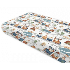 BabyShop Állatos Vonat Pamut Ágyneműhuzat - 70x140 cm babaágynemű, babapléd