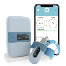  Babytone Baby O2 S2 légzésfigyelő zokni, by Viatom, zöld légzésfigyelő