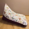  Babzsák párna Lila pillangós- felnőtt méret