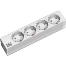 Bachmann 333.0122 10 coll Hálózati szekrény elosztó Alumínium (333.0122) hosszabbító, elosztó