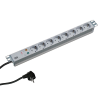 Bachmann 333.404 19" IT PDU Basic 8-as túlfeszültség védő - elosztó 2m (333.404)