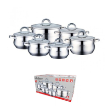 BachMayer 12 részes inox edénykészlet BM-15235 edény