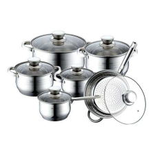  Bachmayer 12 részes rozsdamentes acél edénykészlet BM-1209 edény