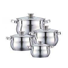 BachMayer 8 részes inox edénykészlet BM-15833 edény