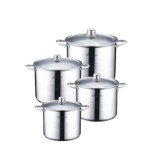 BachMayer BM-15171 nemesacél fazék készlet – 8 részes edény