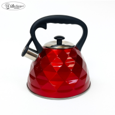  Bachmayer Inox Teáskanna piros 3L BMK-02 vízforraló és teáskanna