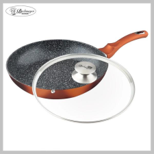 BachMayer márvány bevonatú serpenyő 30 cm cooper üveg fedővel BM-7753-30 edény