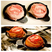Baconkosár készítő sütőforma - szalonnatál sütő eszköz - 2 db-os készlet (BBM) edény