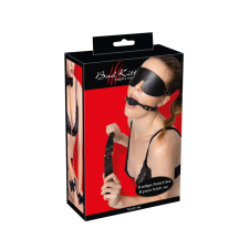 Bad Kitty - bondage szett táskában - 7 részes (fekete-arany) bilincs, kötöző