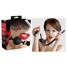  Bad Kitty - szilikon szájpecek közepes (fekete) szájpecek
