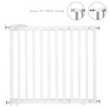 Badabulle ajtórács Deco Pop fa fehér B025225 bababiztonság