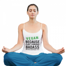  Badass Vegan - Női Spagetti Top atléta, trikó