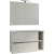 BADEN HAUS PIANA KOMPLETT FÜRDŐSZOBABÚTOR 91X190X46CM LED VILÁGÍTÁSSAL, VILÁGOS TÖLGY, FÜGGESZTETT