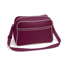 Bag Base Irodai táska Bag Base Retro Shoulder Bag - Egy méret, Burgundi/Homok