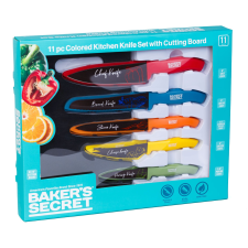 Baker's Secret Baker s secret - 11 darabos színes konyhai kés GLO-DA00993 konyhai eszköz
